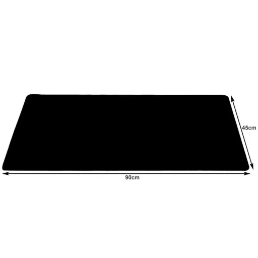XXL Egérpad 90×45 cm Fekete 18625