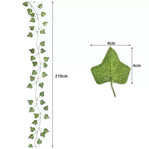 Műborostyán - girland 25.2m 
