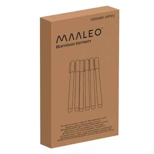 MAALEO 6 darabos minta filctoll készlet különleges dekor mintákkal és élénk színekkel