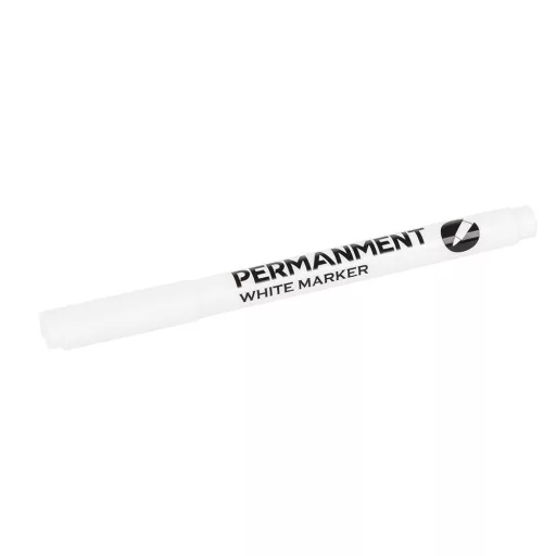 Fehér permanent festékmarker gumiabroncs felújításához, fém és üveg jelöléséhez, 1mm-es hegy