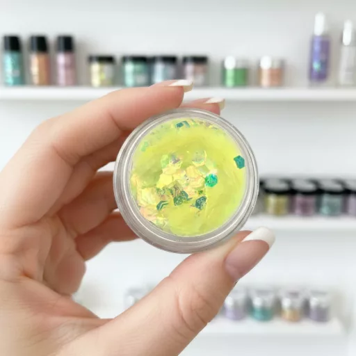 KiviArt Aurora Mixed Chunky Csillám XS13 - Sarki Fény Irizáló Glitter Sminkhez