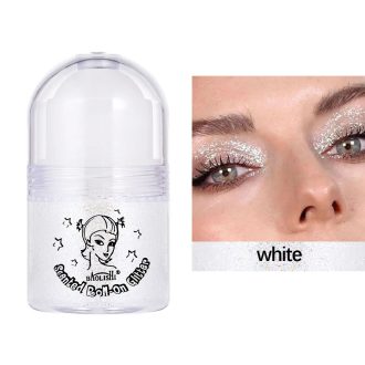 Roll-On glitter gel Fehér gyöngyház