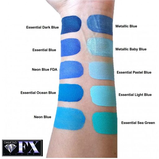 Diamond FX arcfesték - Metál Baba kék 30g /Metallic Baby Blue/