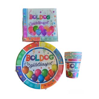 Boldog Születésnapot Parti szett 28 db-os