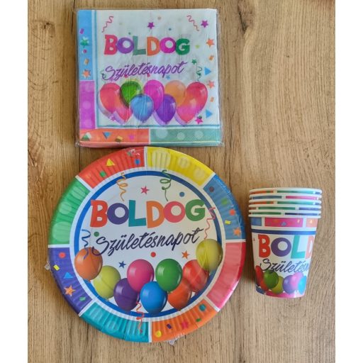 Boldog Születésnapot Parti szett 28 db-os