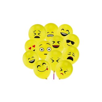 Smiley lufi sárga 10 db, 30 cm