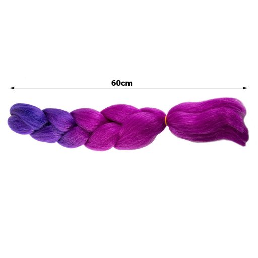 Szintetikus haj színes afro-ombre fonathoz - Lila