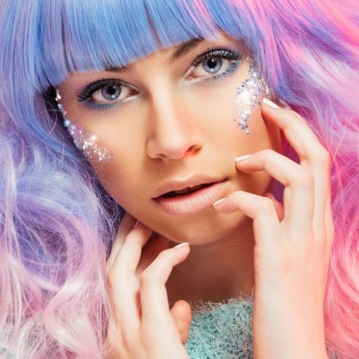 Holographic nagyszemcsés csillámzselé - Cosmic blue