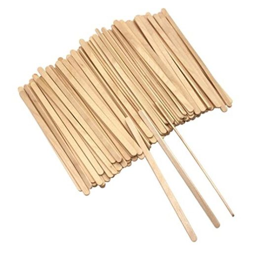 Spatula natúr - Fa, keskeny 140x6x2 mm 20 db/csomag