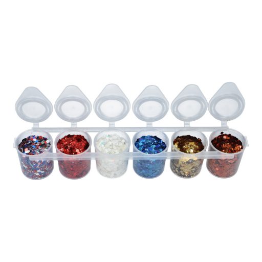 Superstar nagyszemcsés csillám szett 6 db -  Celebration 130ml