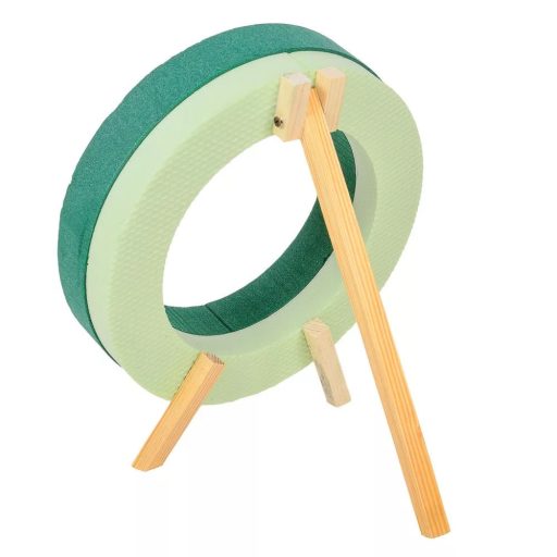 Tűzőhab karika vizes fa talppal 30cm