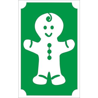 Csillámtetoválás sablon 8x5 cm-es  -Mézeskalács 141