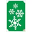 Csillámtetoválás sablon 8x5 cm - Hópihék 134