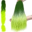 Szintetikus haj színes afro-ombre fonathoz - Zöld/neon zöld