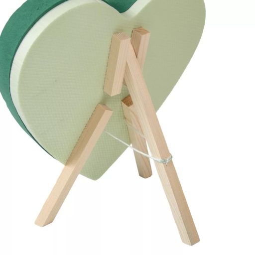 Tűzőhab zárt szív vizes fa talppal 38cm