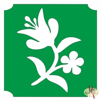   Mk Body Deco Csillámtetoválás sablon 5x5 cm-es  - Virág 464