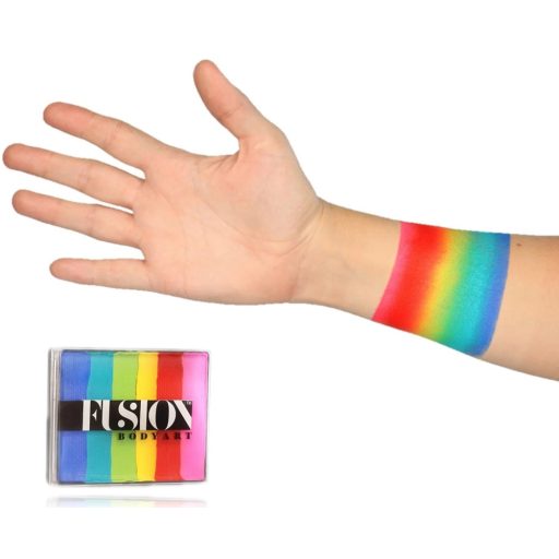 Fusion csíkos arcfesték Bright Rainbow 50g