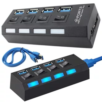 USB PORTELOSZTÓ HUB 4X USB 3.0