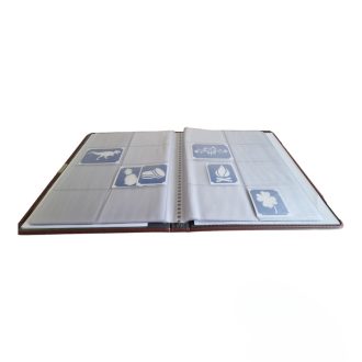 Csillámtetoválás sablontartó mappa 480 db-os