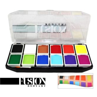 Fusion 12 színű arcfesték paletta - Sampler 12x7gr