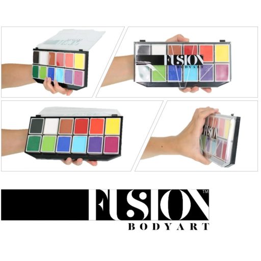 Fusion 12 színű arcfesték paletta - Sampler 12x7gr