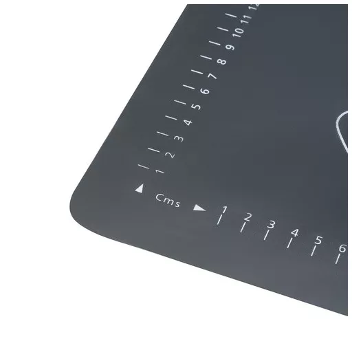Ruhhy szilikon nyújtó-gyúrólap és sodrófa szett, XXL méretű (70x50 cm) gyúrótábla beosztásokkal, tapadásmentes szilikon sodrófa fa nyéllel, sütéshez és főzéshez