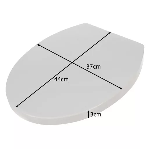 Ruhhy lassú lecsapódású (soft close) WC-ülőke, fehér színű, antibakteriális anyagból, univerzális méretben, modern fürdőszobákba