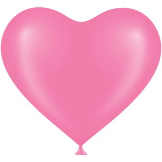 Szív forma lufi pink