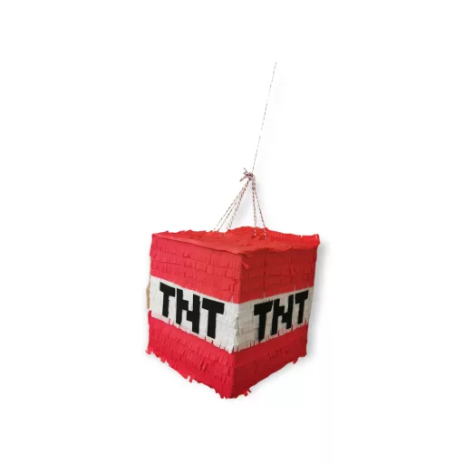 Minecraft TNT bomba mintás piñata gyerekeknek