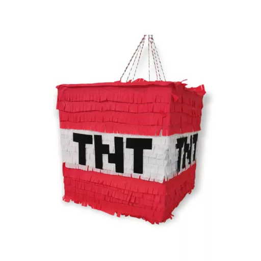 Minecraft TNT bomba mintás piñata gyerekeknek