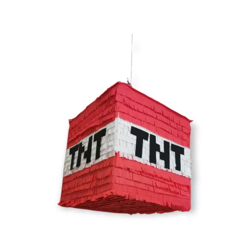 Minecraft TNT bomba mintás piñata gyerekeknek