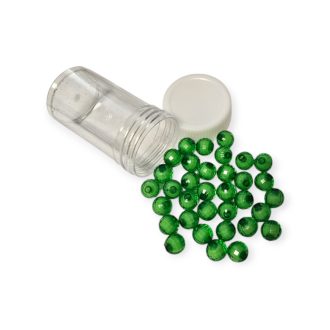 Színes Gyöngyök 0,7mm zöld színben 30db/cs
