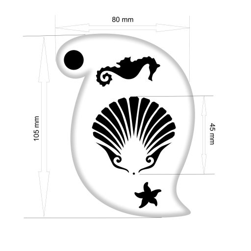 Arcfestés sablon - Shell minta