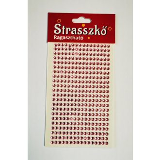 Strasszkő öntapadós 5 mm 352 db-os - Több színben
