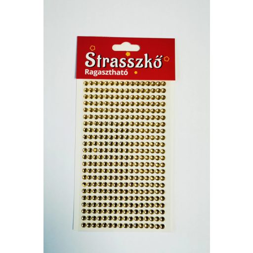 Strasszkő öntapadós 5 mm 352 db-os - Több színben