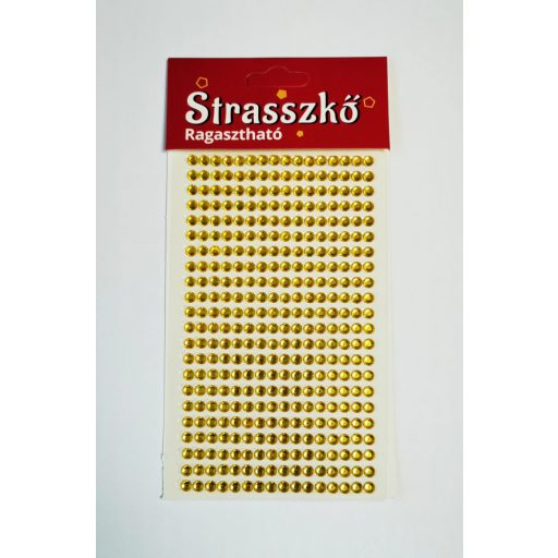 Strasszkő öntapadós 5 mm 352 db-os - Több színben