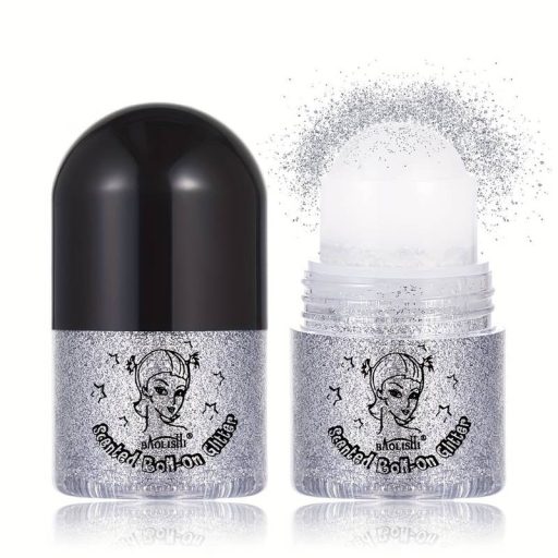 Roll-On glitter gel ezüst