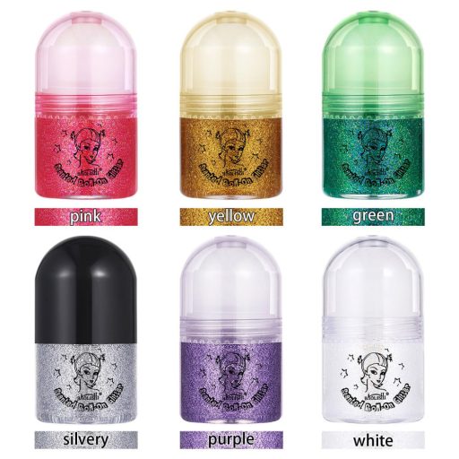 Roll-On glitter gel ezüst
