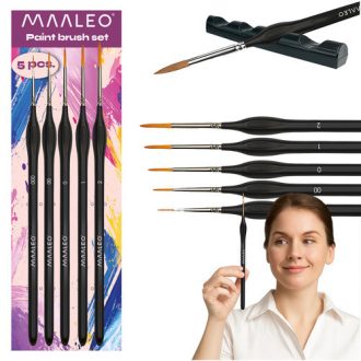 Maaleo 5 darabos ecsetkészlet + állvánnyal
