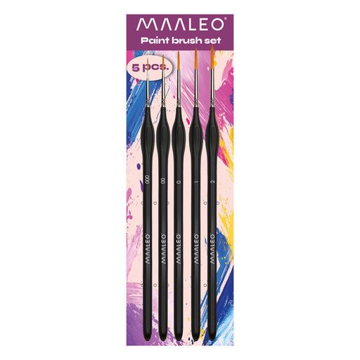 Maaleo 5 darabos ecsetkészlet + állvánnyal