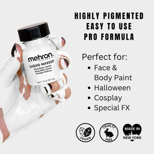 Mehron Folyékony fehér - Liquid White (130 ml)