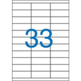Nyomtatható öntapadó etikett A/4-33db/ív