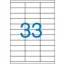 Nyomtatható öntapadó etikett A/4-33db/ív