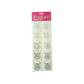 Angyalka strasszkövekből - öntapadós 10db/cs