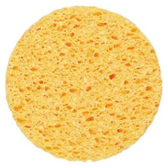 Kozmetikai, smink lemosó szivacs - sárga 10 cm