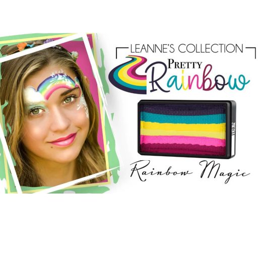 Fusion csíkos arcfesték Leanne's Rainbow Magic 30gr