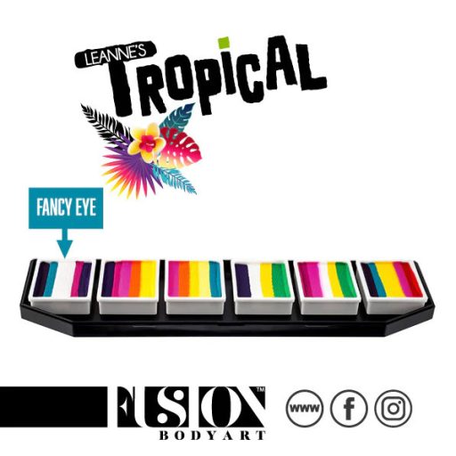 Fusion csíkos arcfesték paletta – Leanne's Tropical