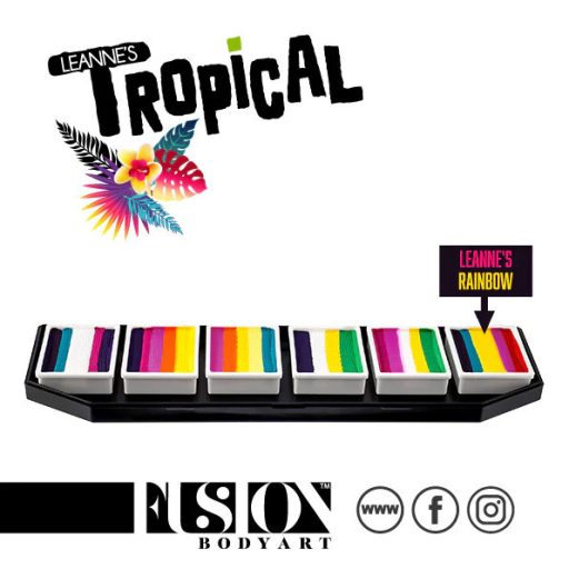 Fusion csíkos arcfesték paletta – Leanne's Tropical