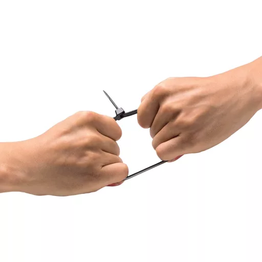 Gyorskötöző, kábelkötegelő fekete színben, 100 darabos kiszerelésben, 200x3.6mm-es méretben