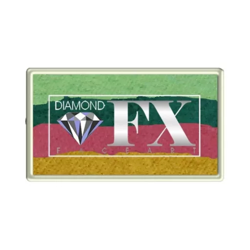 Diamond FX Annas Sparkle csíkos arcfesték 28g, csillogó one stroke festék, kék lila árnyalatok, hercegnő festés, bőrbarát, vízbázisú